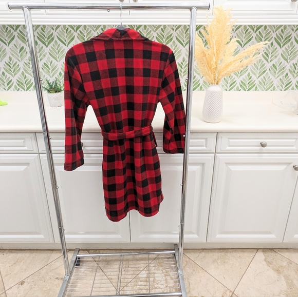 Wondershop Kids Red Buffalo check robe 12 - Picture 6 of 9